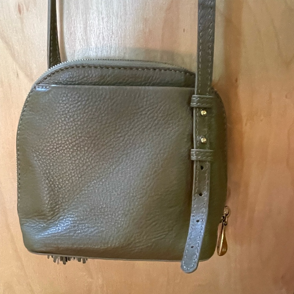 HOBO Nash Olive Green Leather Crossbody Bag - Picture 2 of 7